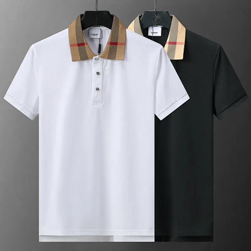 Burbe*ry New Collared Short-Sleeve Polo Shirt