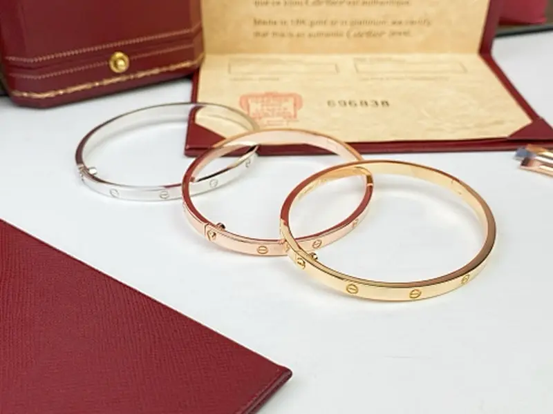 Cartier bracelet, no diamonds, classic design