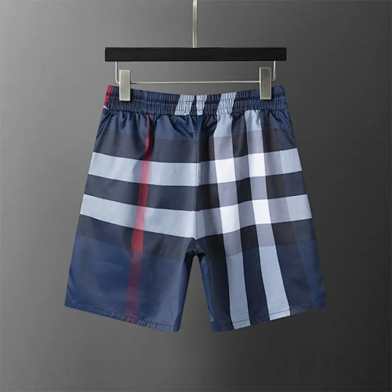 BUR*BERRY 2025 New Classic Plaid Print Beach Shorts