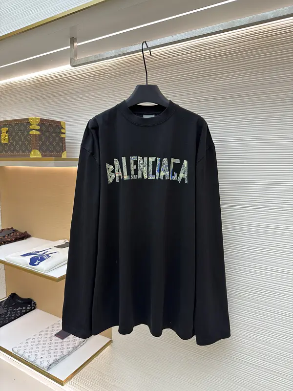 Balenciaga Graffiti Tape Crew Neck Long Sleeve
