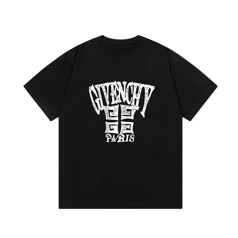 Hand Drawn Letter Print T Shirt