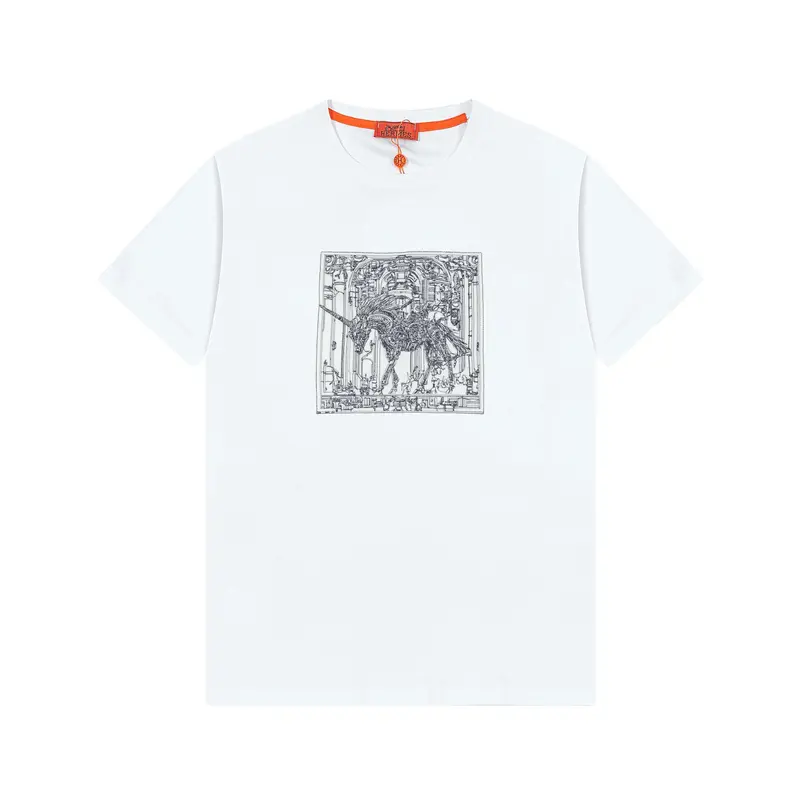 Exquisite Horse Embroidered T-Shirt