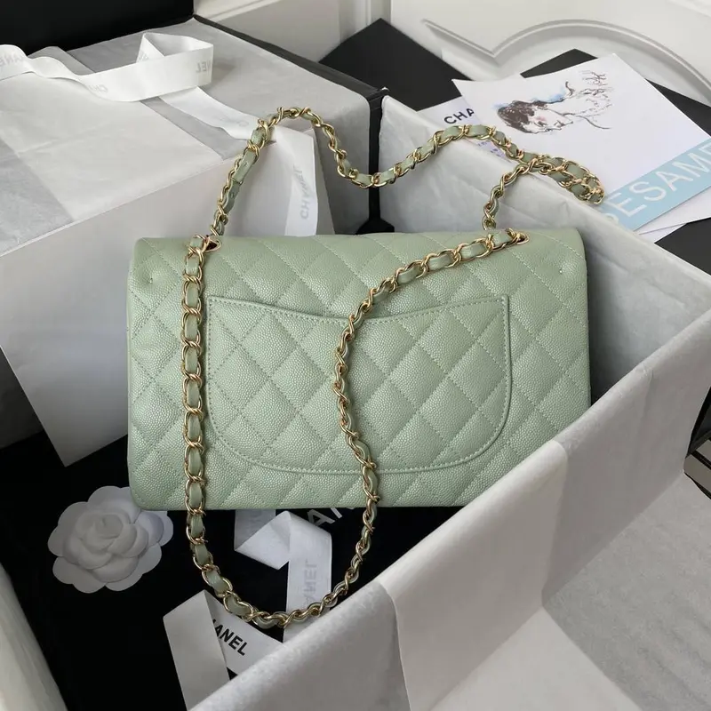 CH*ELClassic Flap Bag A01113, Top Quality,  Medium Size: 23cm