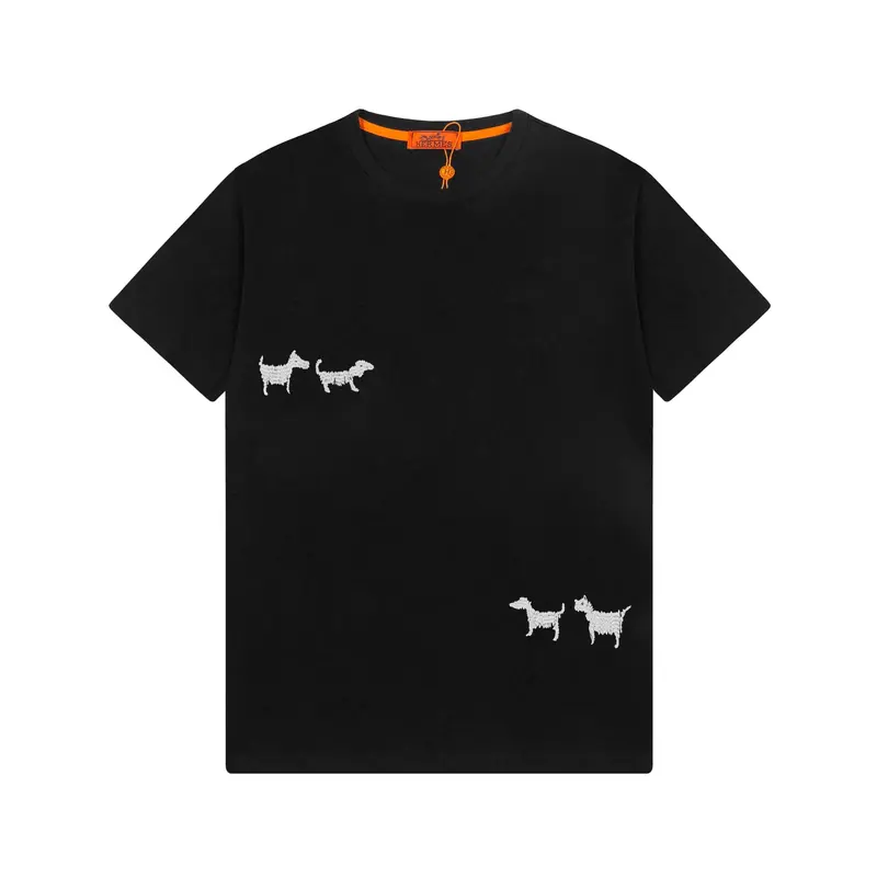 Dog Embroidery T Shirt