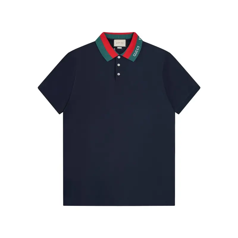 Neckline Letters Polo T Shirt