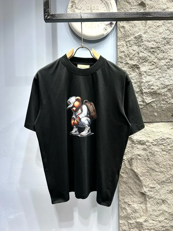 Bear Print T Shirt