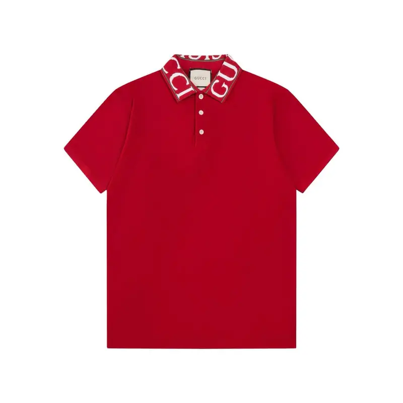Neckline Letters Polo T Shirt
