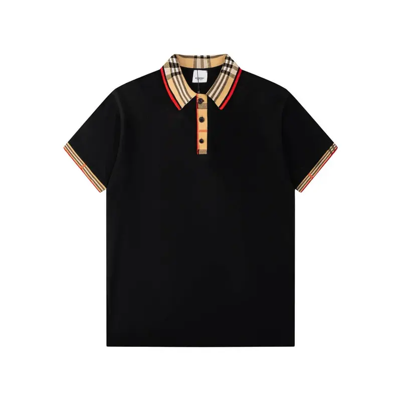 Classic Check Collar Polo T Shirt