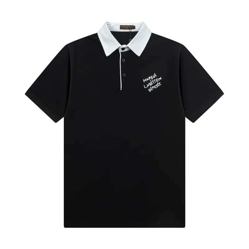 Popular Letter Embroidery Polo Shirt