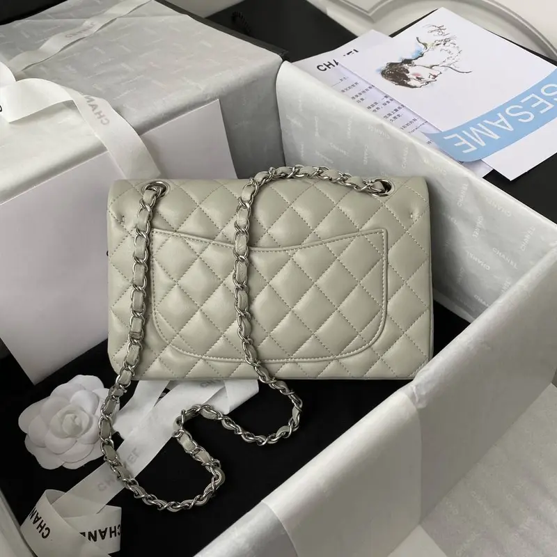 CH*ELClassic Flap Bag A01113, Top Quality, Medium Size: 23cm