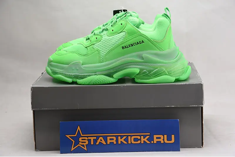 BALENCIAGA TRIPLE S NEON GREEN - 541624 W09OL 3801