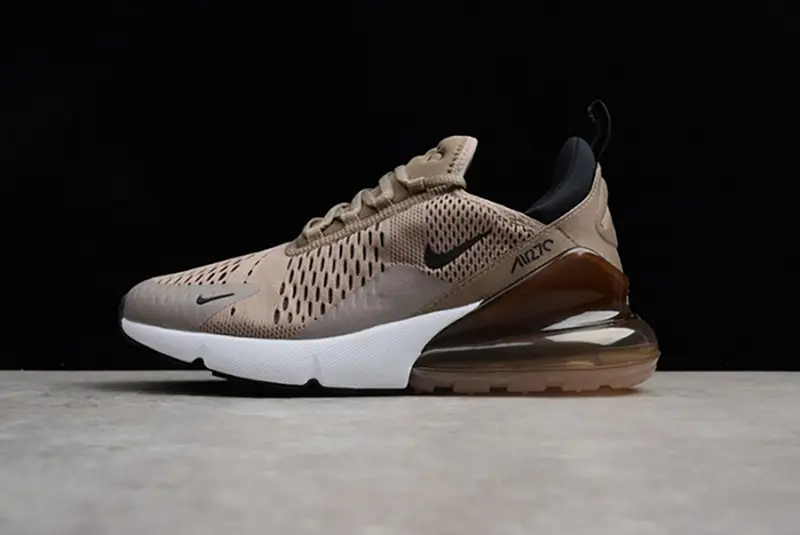 NIKE mens Air Max 270 "Sepia Stone" Black/ Summit White  AH8050-200