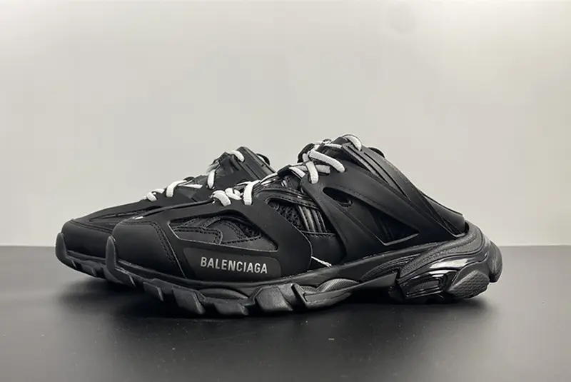 Balenciaga TRACK MULE Black 653813 W3CP3 1000
