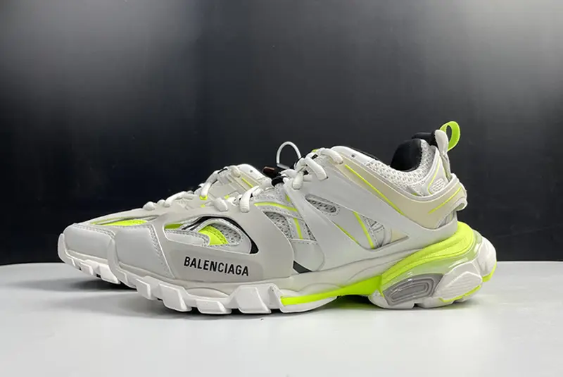 Balenciaga TRACK SNEAKER  White Fluorecent Yellow 542436 W3NU2 7660