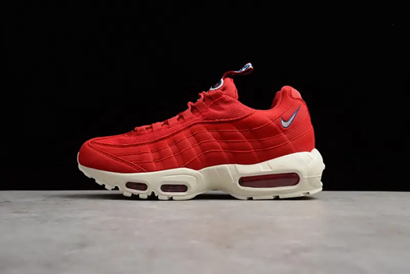 Nike mens AIR MAX 95 TT "PULL TAB"  gym red/ sail-gym-blue AJ1844-600