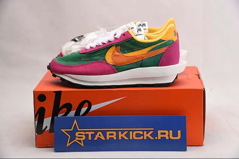 NIKE LD WAFFLE SACAI pink  MULTI - BV0073-301