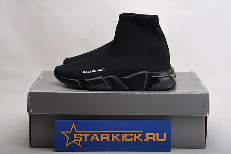 Balenciaga Speed Trainer Sneakers All Black 483502 W05G0 1000