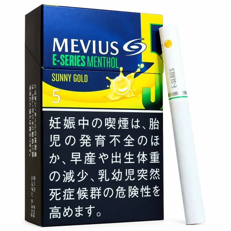 MEVIUS E-Series Menthol Sunny Gold 5mg (1 Carton)